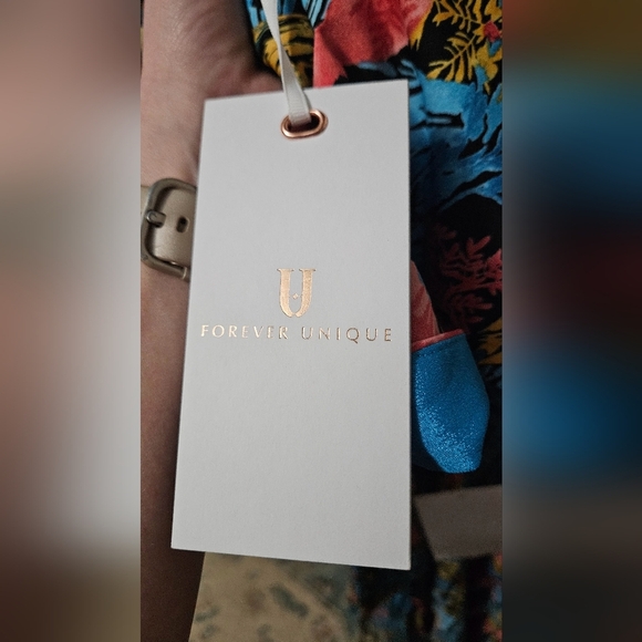 FOREVER UNIQUE Brighter Than the Sun Maxi Dress In Blue Floral. Size 10 NWT - Picture 7 of 16